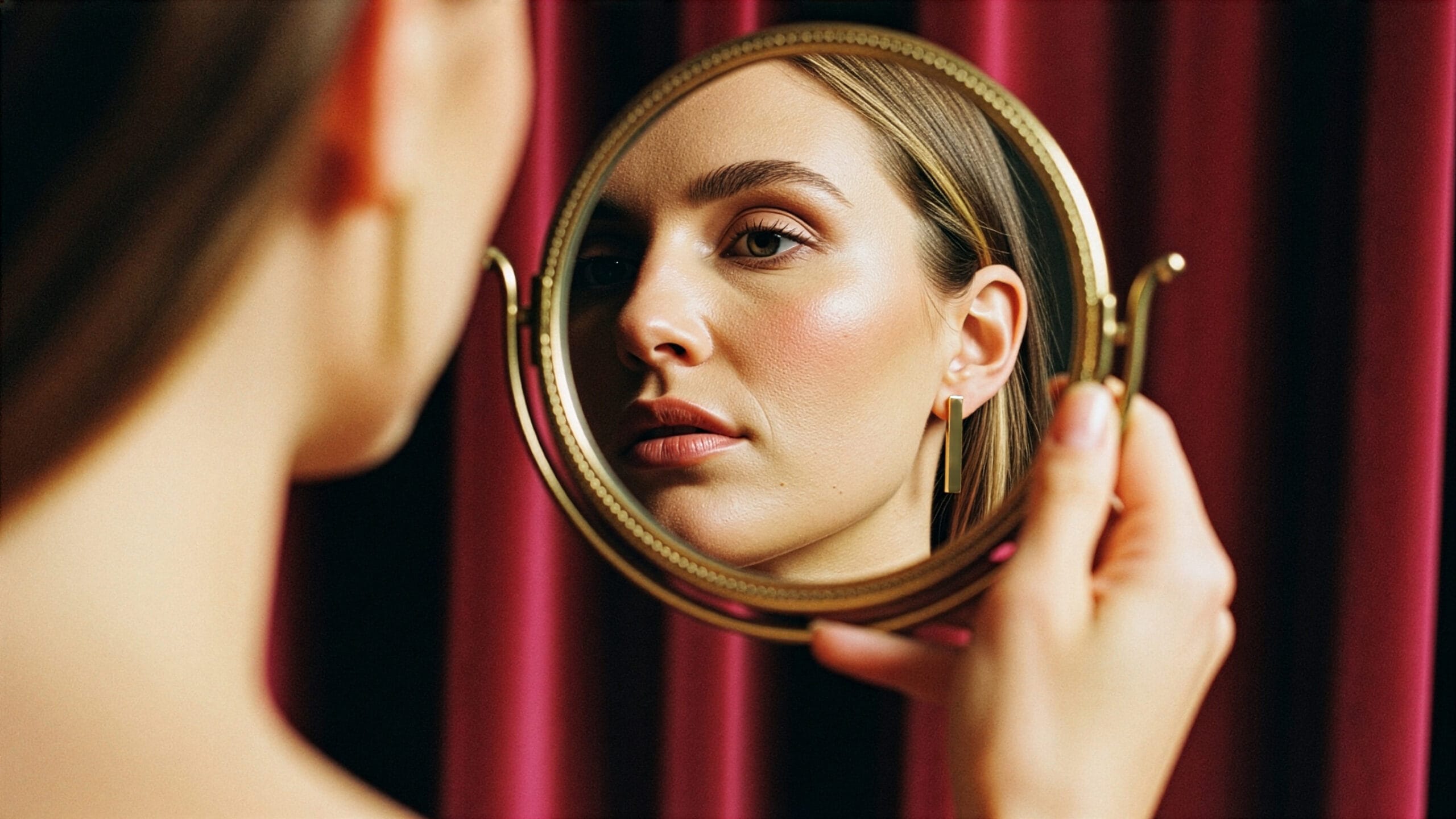 Farazza mulher no espelho