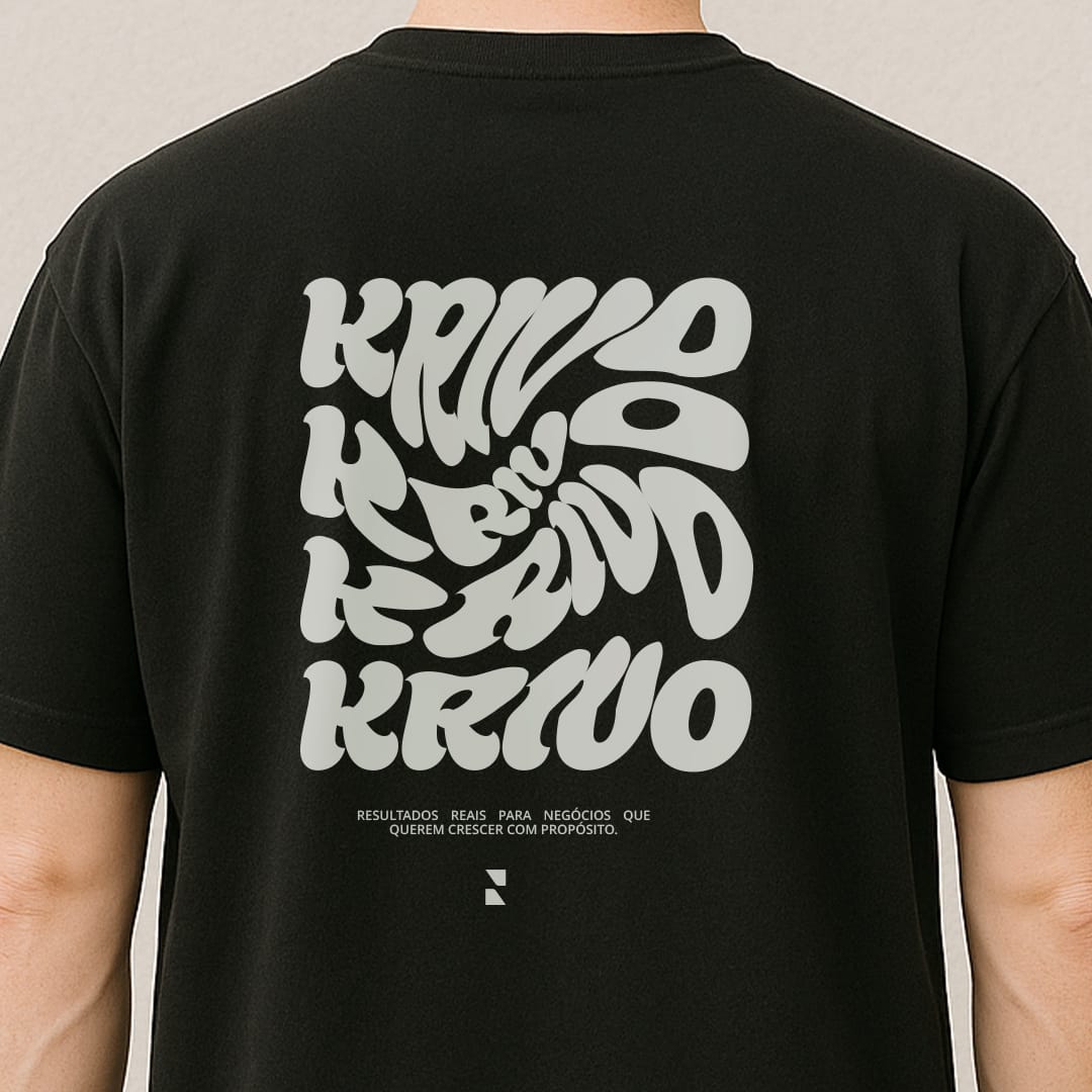 Krivo Camiseta oversize costas